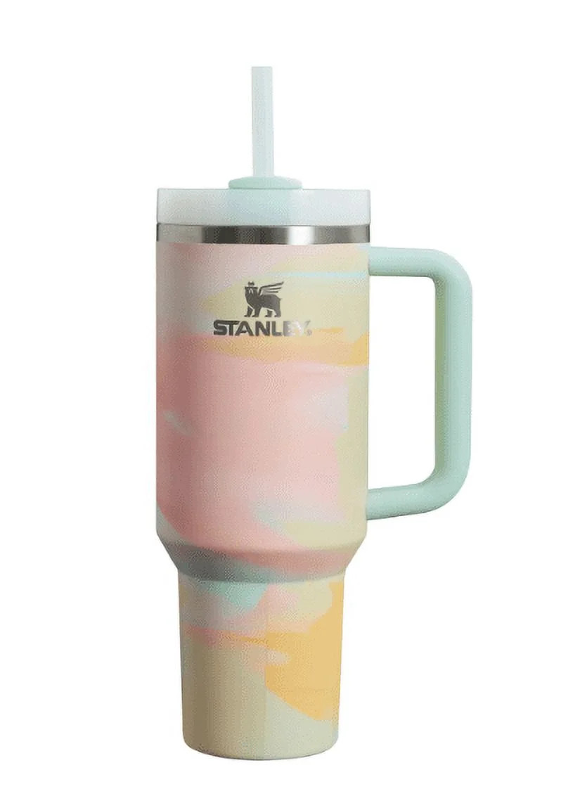 Stanley 40 oz. Quencher H2.0 FlowState Tumbler - Warm Serene Brushstrokes | Walmart (US)