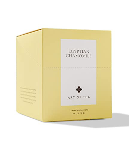 Art of Tea | Organic Egyptian Chamomile Tea Bags (Naturally Caffeine Free) | 12 Count Sampler Box | Amazon (US)