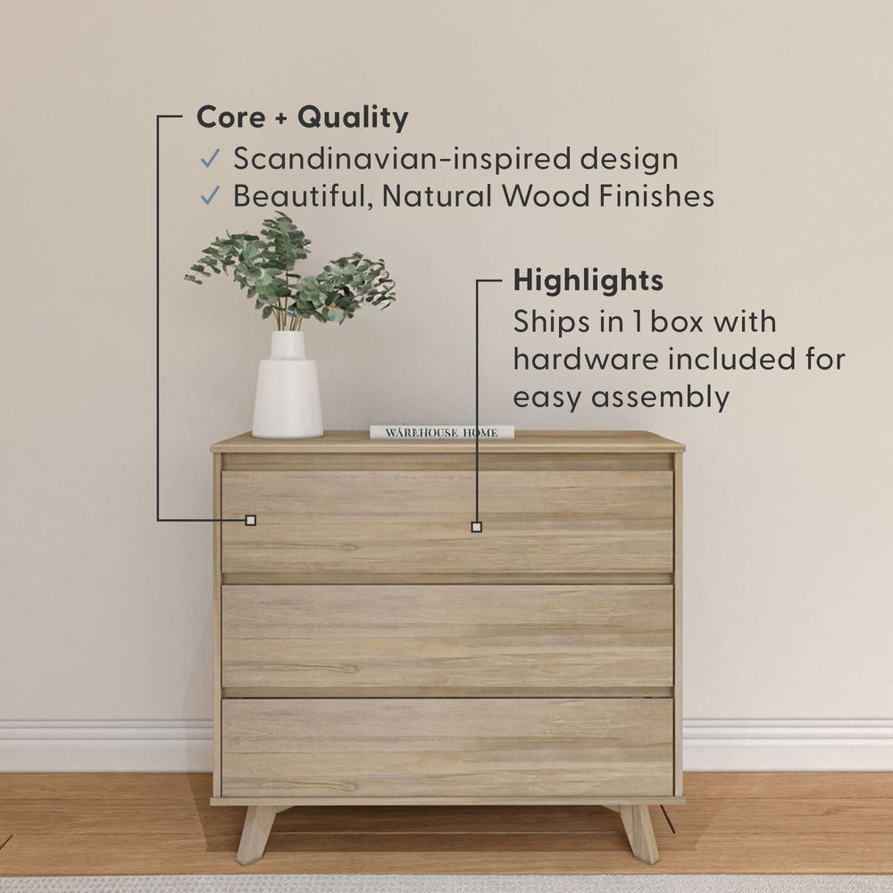 Modern 3-Drawer Dresser | Plank+Beam