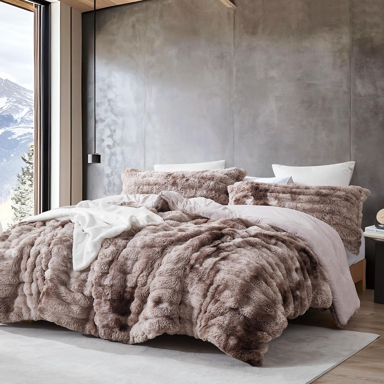 Coma Inducer Snowball Chunky Bunny Oversized Queen Comforter Set - Wisdom Brown | Amazon (US)