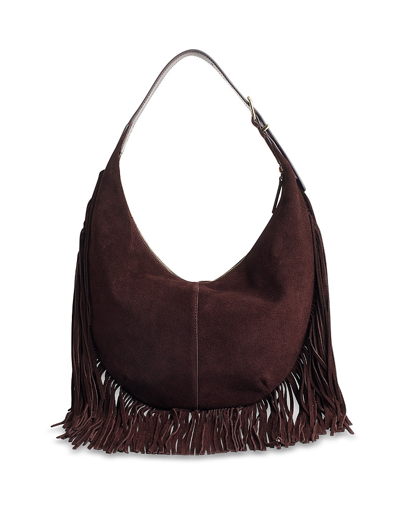 Madewell The Essential Fringed Suede Curve Shoulder Bag | Bloomingdale's (US)