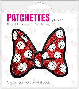 FabStix Sequin Bows Before Bros Iron on Patch or Sticker Applique for Kids Womens Mens Clothing J... | Amazon (US)