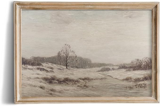 Rustic Farmhouse Wall Art Decor - Large 24x36 Unframed Rolled Canvas - Boho Landscape Picture - F... | Amazon (US)