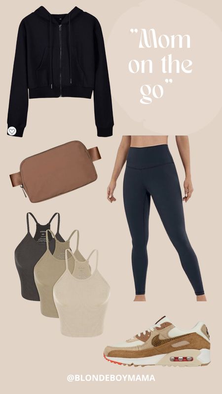 Style idea for a busy mom on the go - Fall outfit idea.
Leggings / Belt Bag / Tank top / Tennis shoes 

#LTKSeasonal #LTKstyletip #LTKsalealert