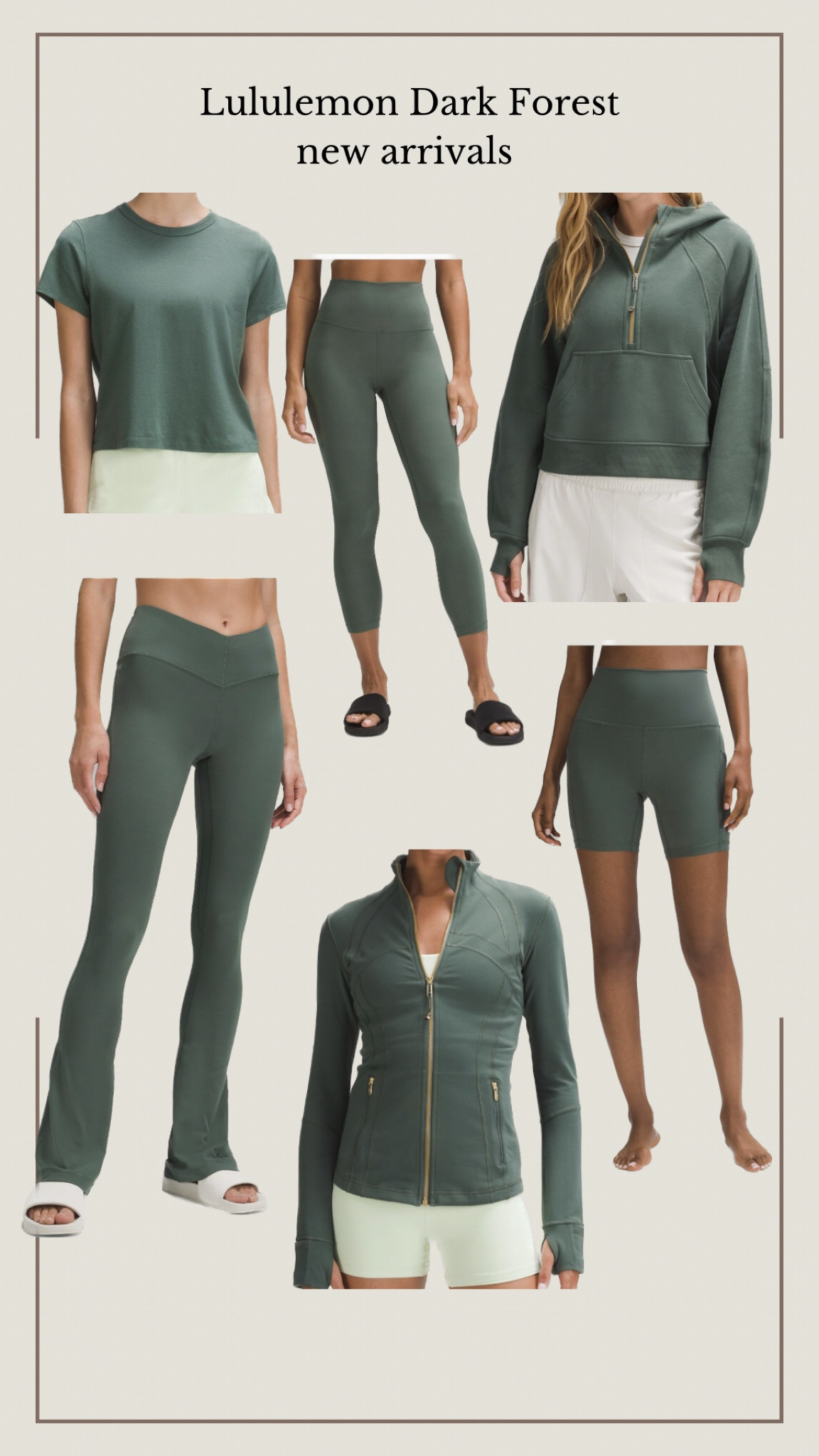 The new Lululemon color Dark Forest is so good!

Lululemon | athleisure | dark forest | green | athletic wear | fitness | mom style | leggings | fall style | workout 

#LTKFitness #LTKFind #LTKstyletip