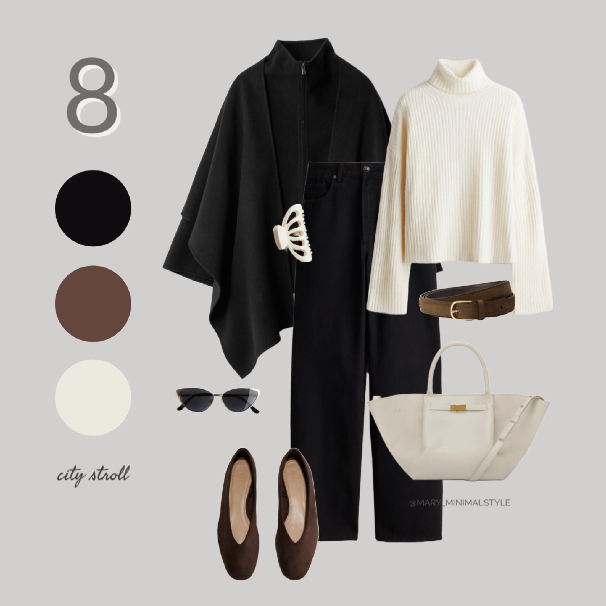 city chic outfit > dark brown, black & white ☕️

#LTKworkwear #LTKautumn #LTKeurope