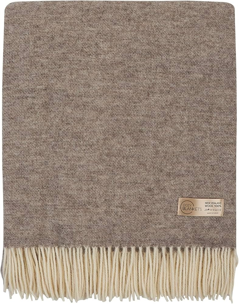 | Wool Blanket/Throw | 100% New Zealand Wool | Perfect for Home and Outdoors | Virgin Wool Throw ... | Amazon (US)