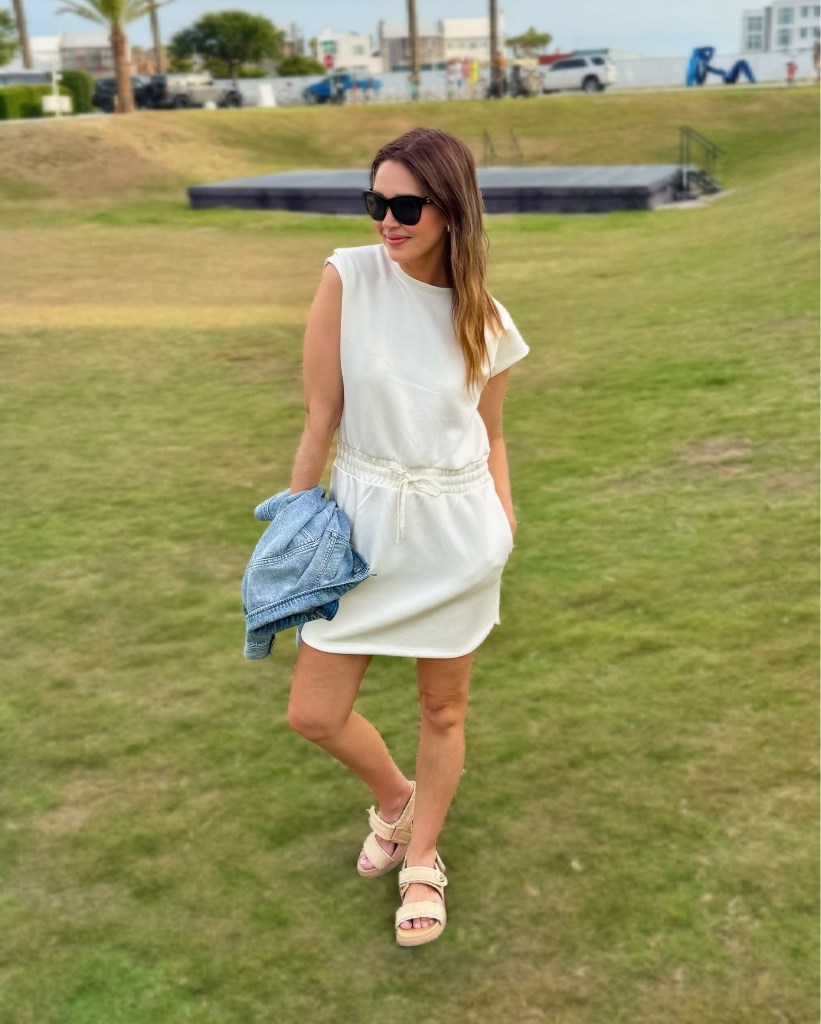 This athleisure dress is as good as spanx, as good as vuori, but it’s Target for $35. The material is like butter, so comfortable. It has been selling really fast, so don’t wait on it. Comes in multiple colors. 
They also made a girl version. 
I’m in a small. 

#LTKActive #LTKFamily #LTKFindsUnder50