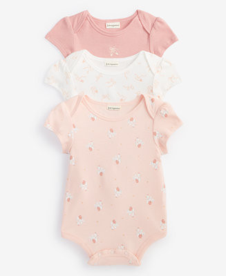 Baby Girls Tiny Dancer Bodysuits, 3 Pack, Created for Macy's | Macy's
