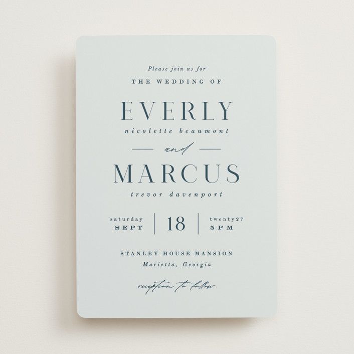 "Everly" - Customizable Wedding Invitations in Pink by Hooray Creative. | Minted