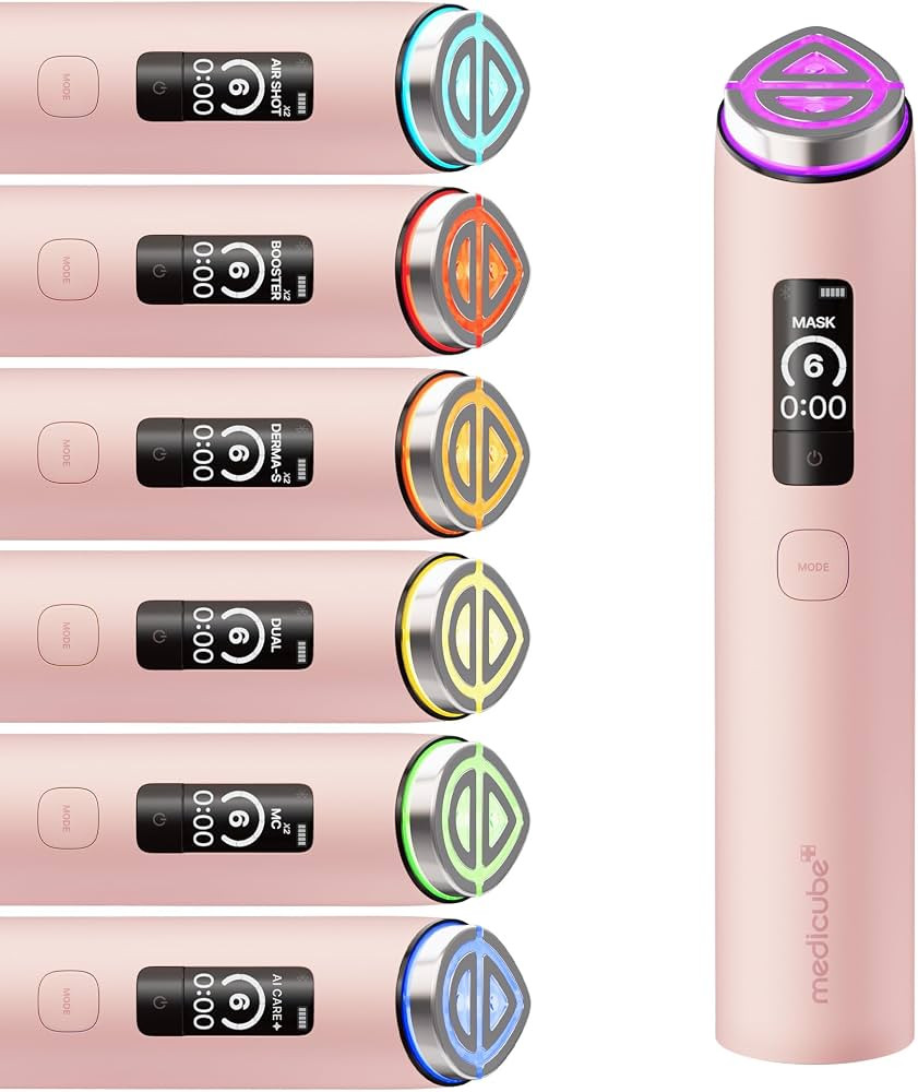 medicube Booster Pro X2\u2122 - 7 in 1 Glow Beauty Device, 2X Glow Care, Pink | Amazon (US)