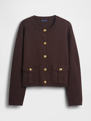 Cotton-Blend Pocket Cardigan Sweater | Gap (US)
