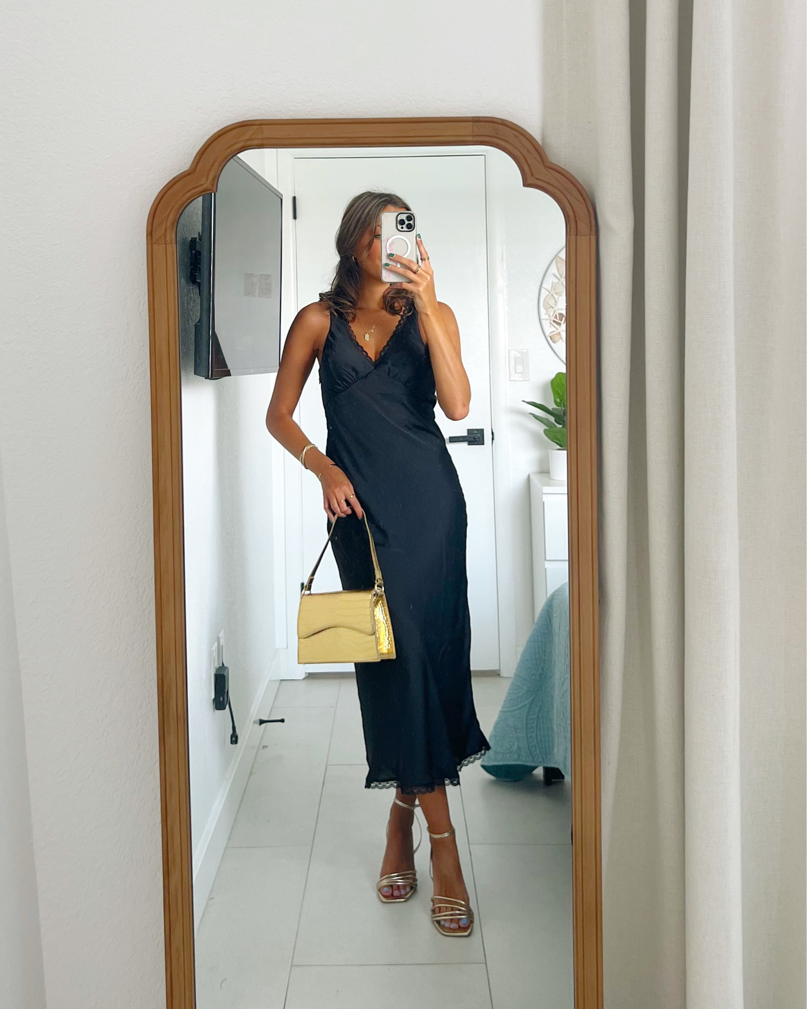 New Year’s Eve outfit ideas from American eagle! Take advantage of their cyber week sale 🪩🥂✨ wearing an XS in this black silk dress 

#LTKSeasonal #LTKHoliday