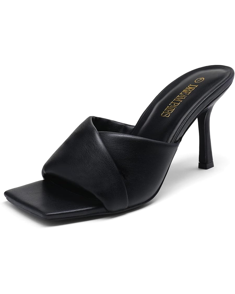 DREAM PAIRS Women’s High Stilettos Heels Mules Open Square Toe Slip On Comfort Sexy Dress Pumps... | Amazon (US)