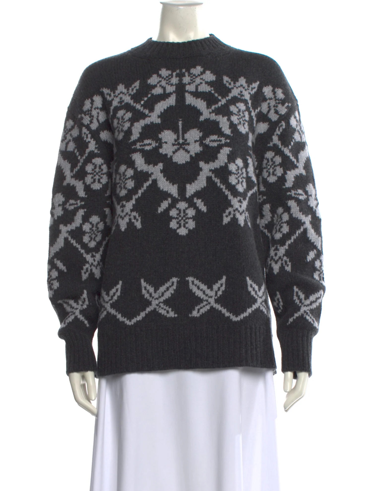 Wool Printed Sweater w/ Tags | The RealReal