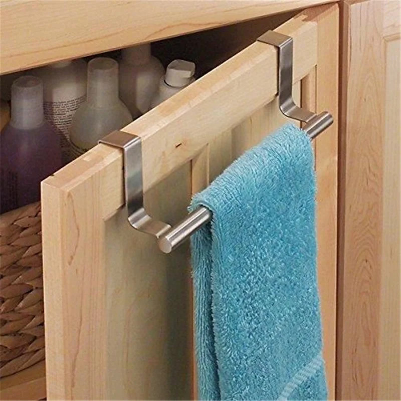 Over Door Towel Rack Bar Holders for Universal Fit on Cabinet Cupboard Doors | Walmart (US)