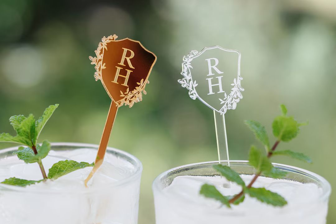 Custom Drink Stir Sticks, Personalized Drink Stirrers, Wedding Drink Stirrers, Wedding Cocktail S... | Etsy (US)