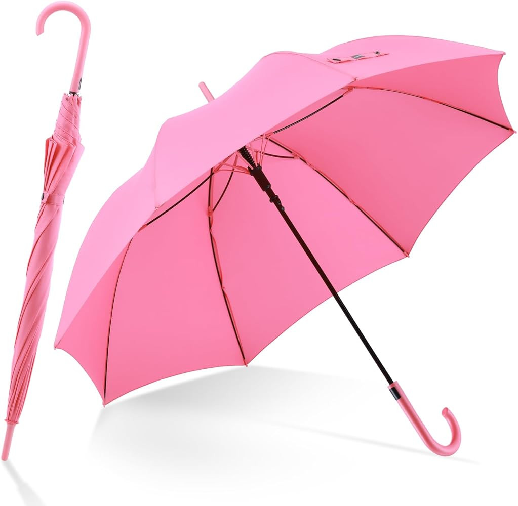 RUMBRELLA UV Stick Umbrella Auto Open UPF 50+ with J Hook Handle 51IN | Amazon (US)