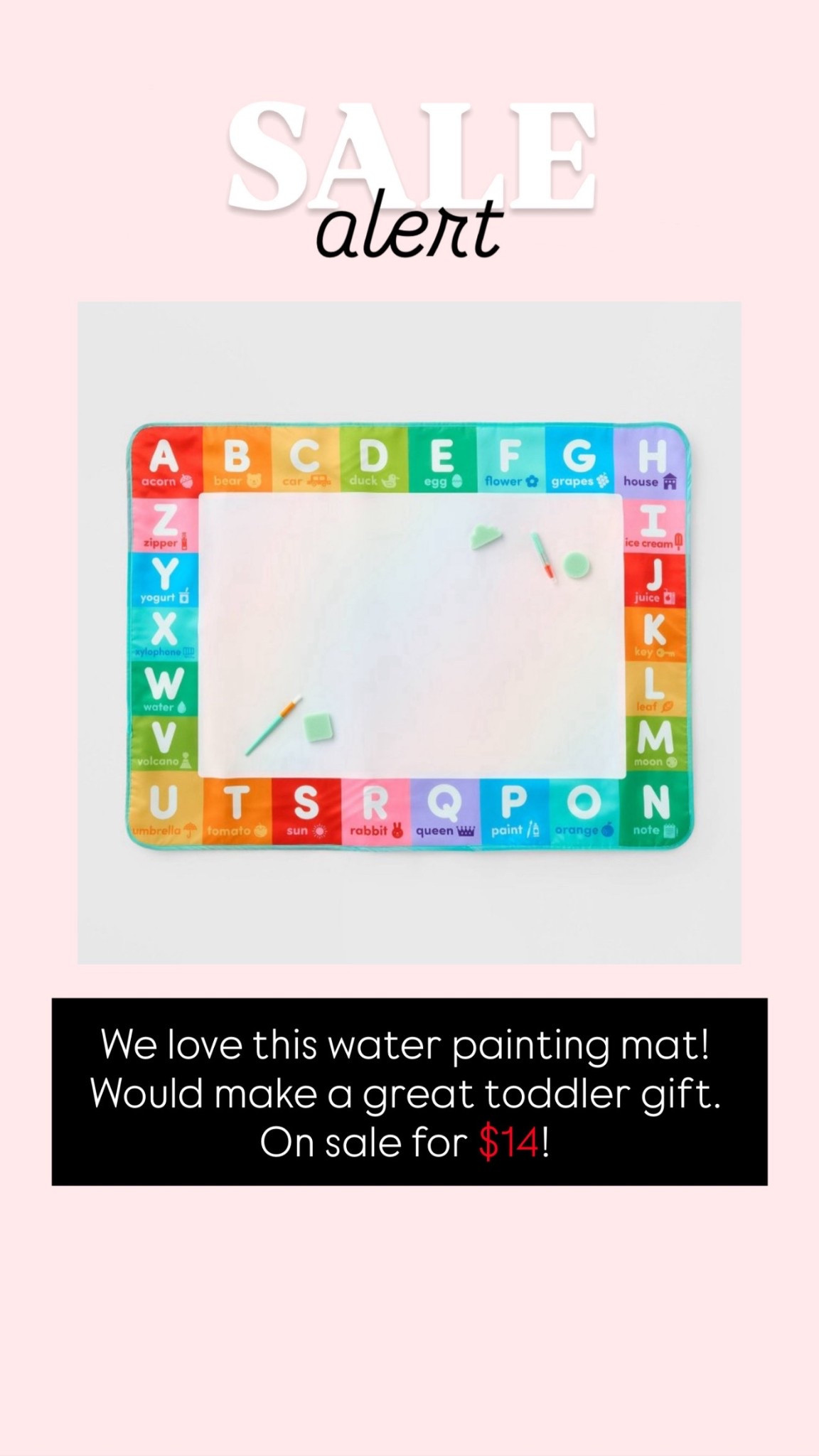 Target water painting mat
Toddler gift idea
On sale!

#LTKGiftGuide #LTKKids #LTKHoliday