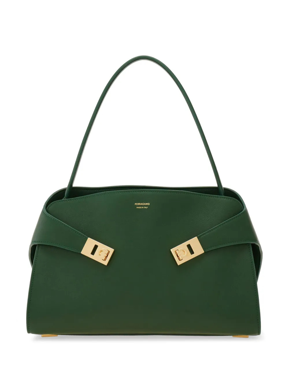 Ferragamo Small Hug Soft Shoulder Bag  | Green | FARFETCH | Farfetch Global