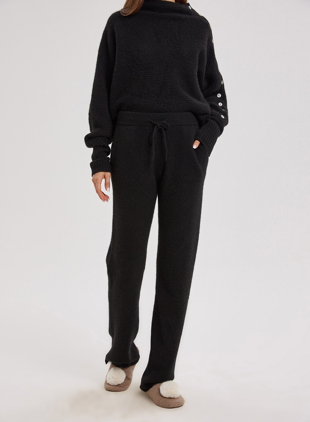 Straight-Leg Knitted Yak Pants | NAP Loungewear