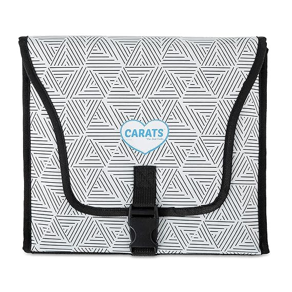 Carats Car Seat Cooler for Baby with COOLTECH - Baby Car Seat Cooling Pad (Black and White) | Amazon (US)