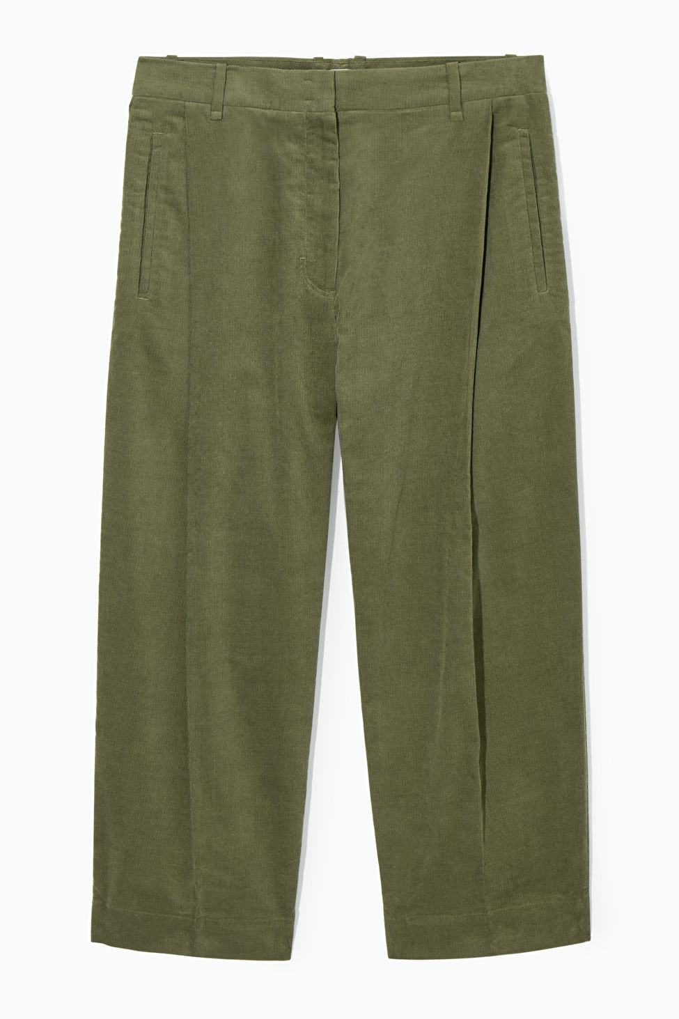 PLEATED BARREL-LEG CORDUROY TROUSERS | COS (EU)