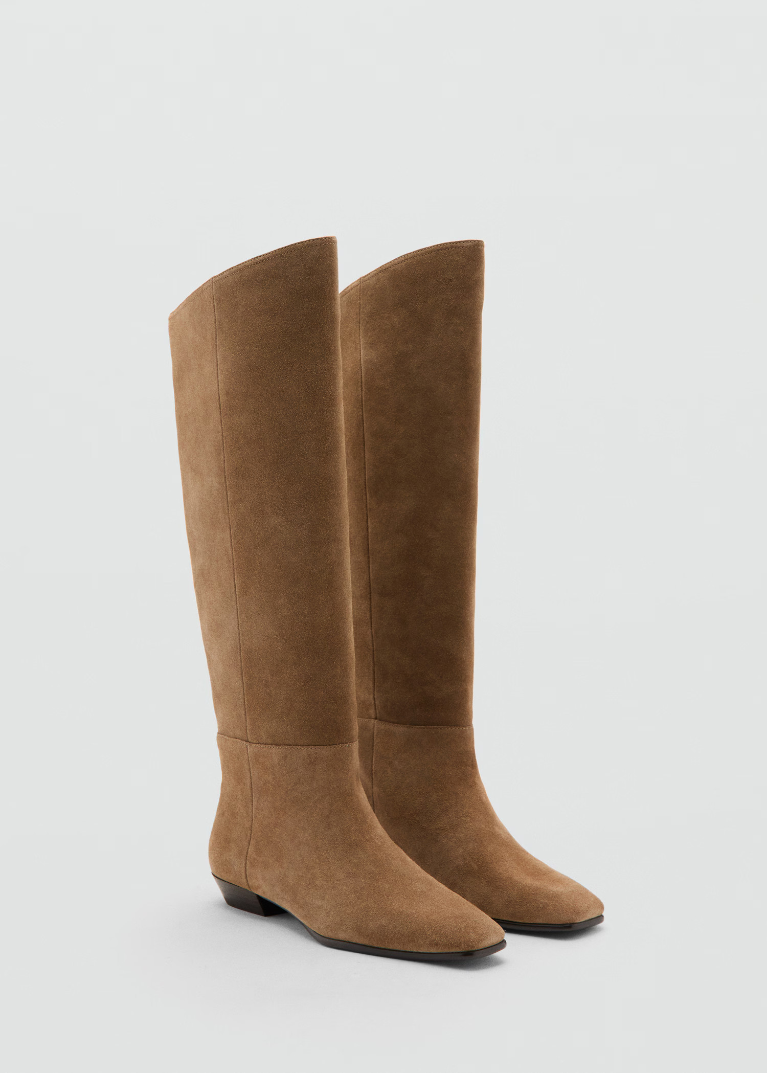 High-leg suede boots | MANGO (UK)