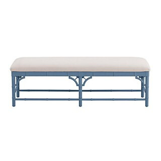 Dayna Bench with Chinese Chippendale Style & Performance Fabric | Ballard Designs, Inc.