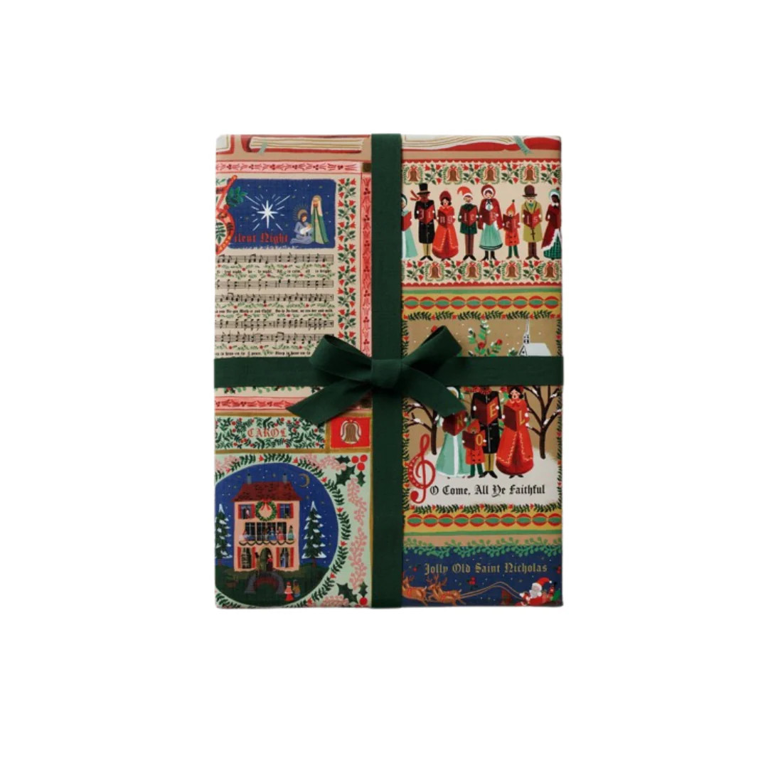 Christmas Carolers Wrapping Roll | Pink Antlers