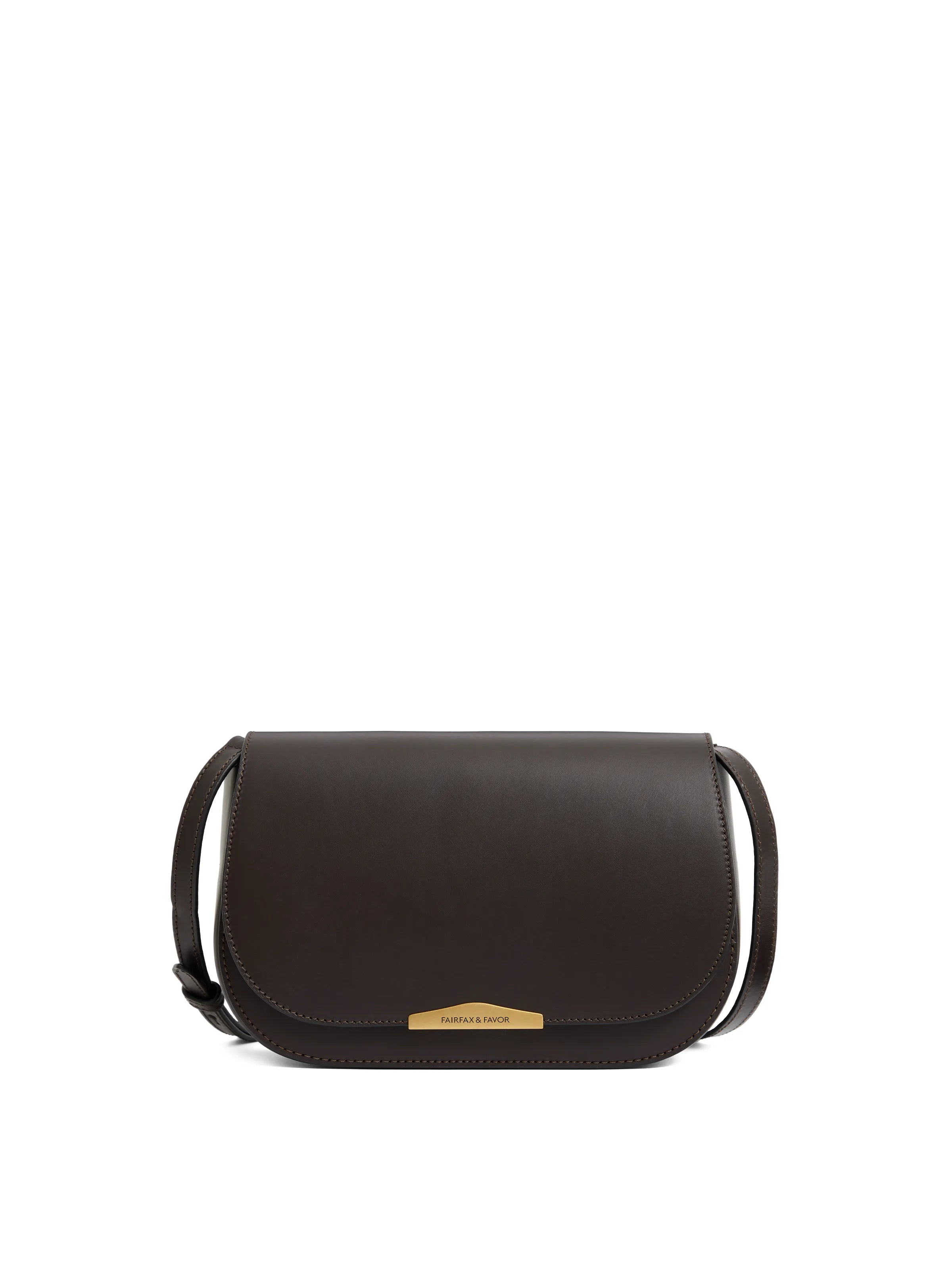 Rye - Women's Cross Body Bag - Mahogany Leather | Fairfax & Favor | Fairfax & Favor (UK)