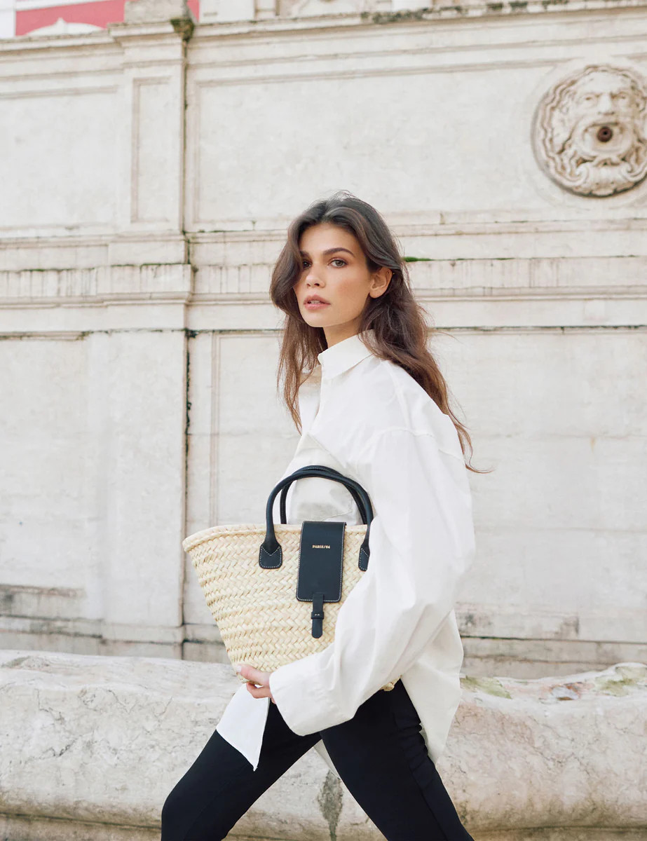 Oh Là Là Black Basket Bag by PARIS/64 | PARIS/64