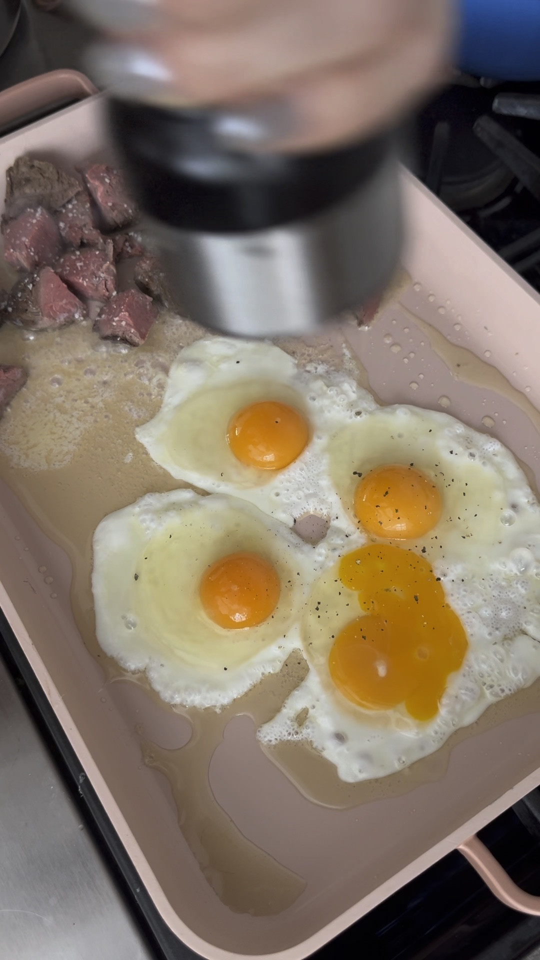 Leftover steak and eggs! Love dinners like this… especially on this pan. Perfectly sears the steak and the eggs flip perfectly every single time! 


#LTKhome