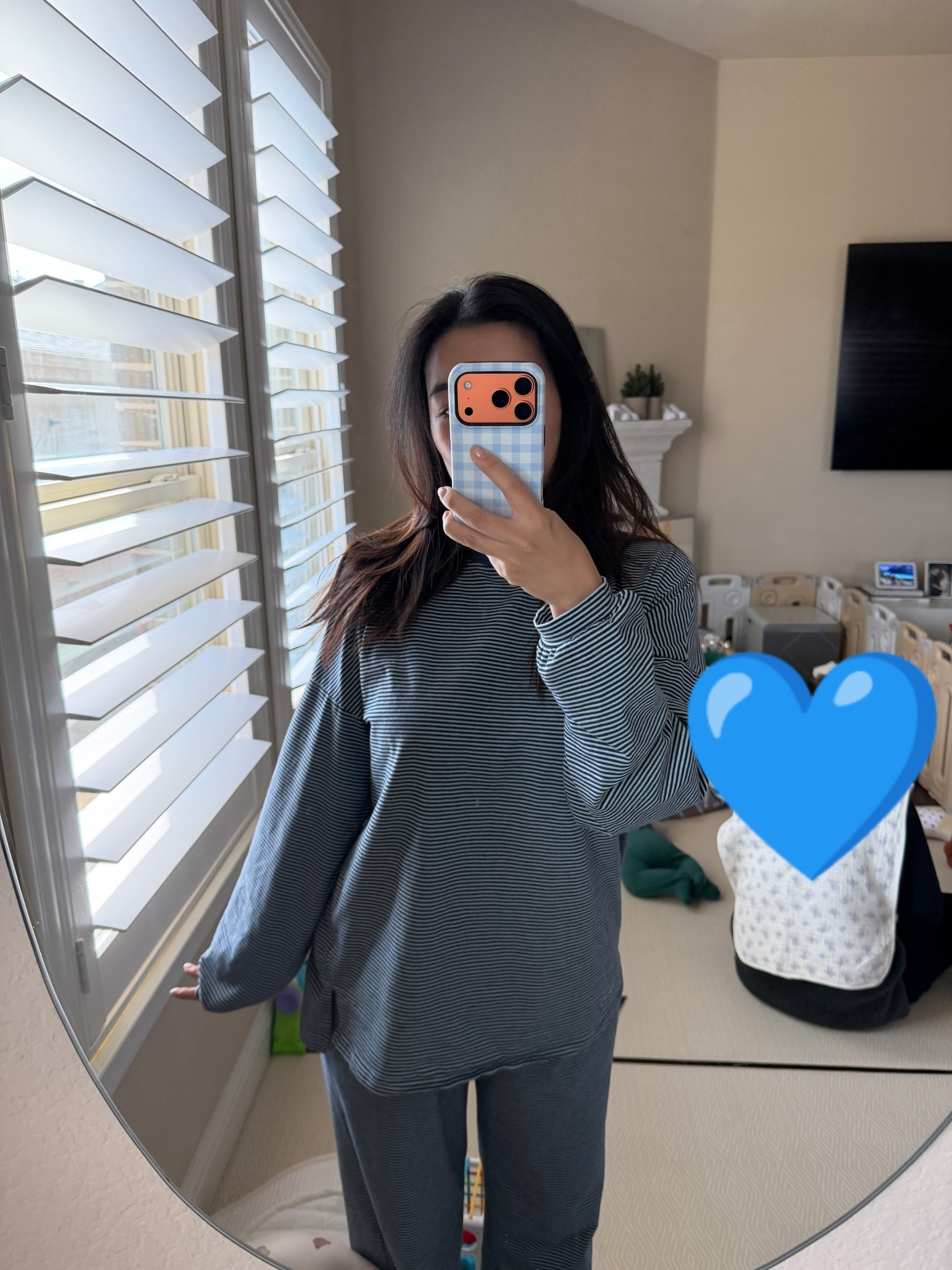 2-piece oversized stripe pajama set - available in different colors! Wearing a size M here  

#LTKootd #LTKdayinmylife #LTKmomlife