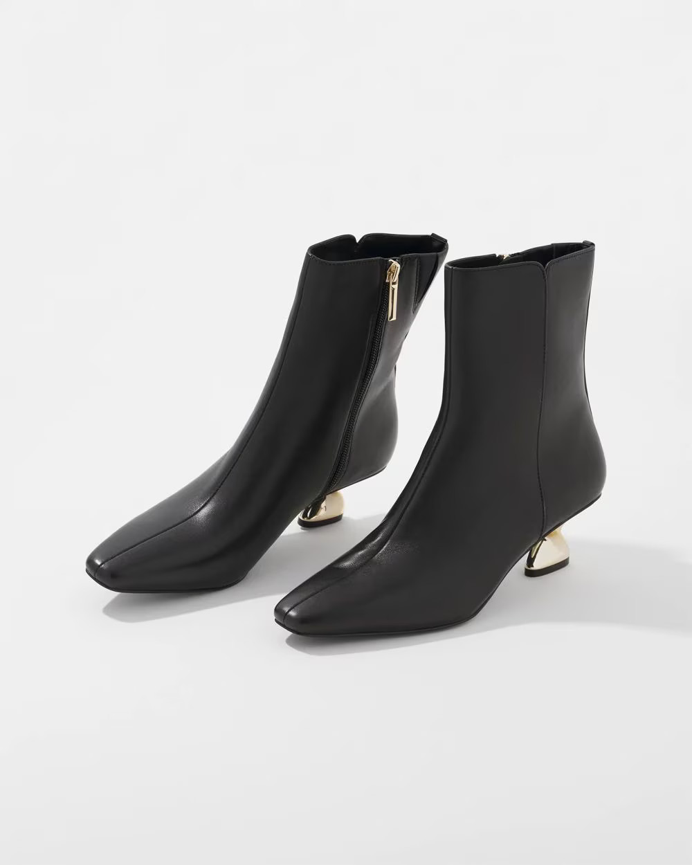 Gold Twist-Heel Bootie | White House Black Market