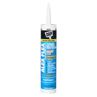 ALEX FLEX 10.1 oz. White Premium Molding and Trim Sealant | The Home Depot