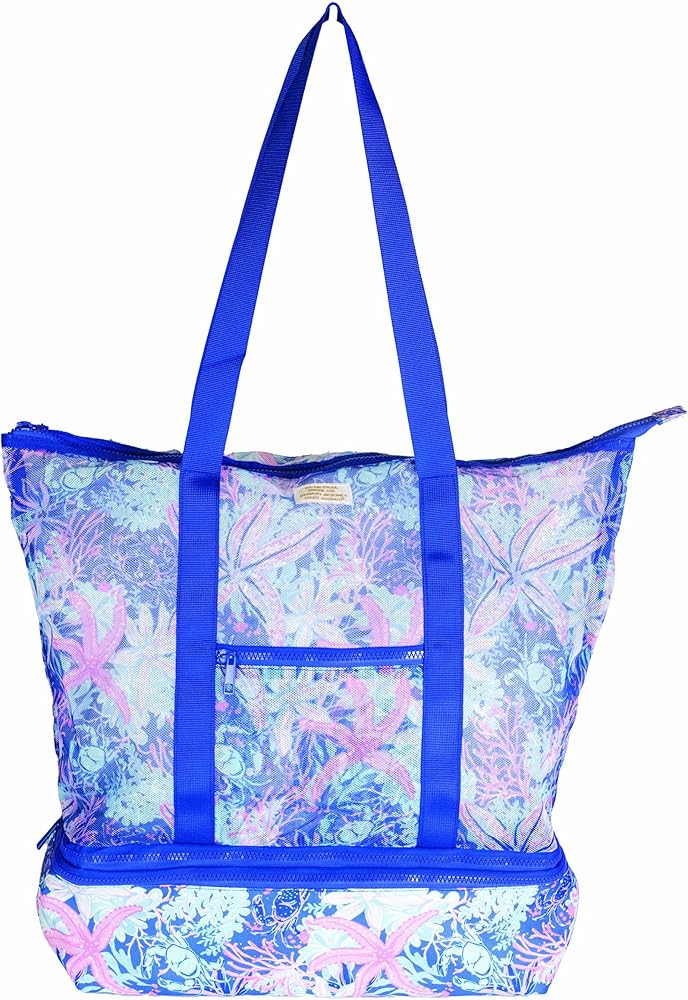 Simply Southern Printed Mesh Beach Bag With Cooler | Amazon (US)