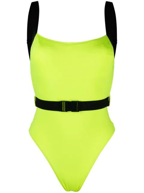 Noire Swimwear Miami two-tone Swimsuit - Farfetch | Farfetch (CA)