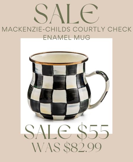 I have a set of these mugs in my coffee bar and love the black and white checkered look! They’re on sale today for $55 each on Amazon!

#LTKsalealert #LTKhome #mackenzie-childs
