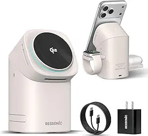 3 in 1 Wireless Charging Station for iPhone 17/16/15/14/13/12 Pro Max, Qi 2 Certified 15W Fast Ch... | Amazon (US)