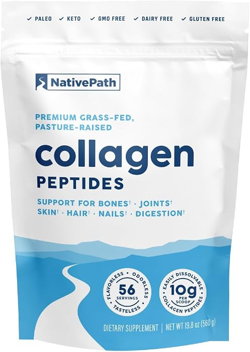 NativePath Collagen Peptides Protein - Hydrolyzed Type 1 & 3 Collagen Powder for Skin, Hair, Nail... | Amazon (US)
