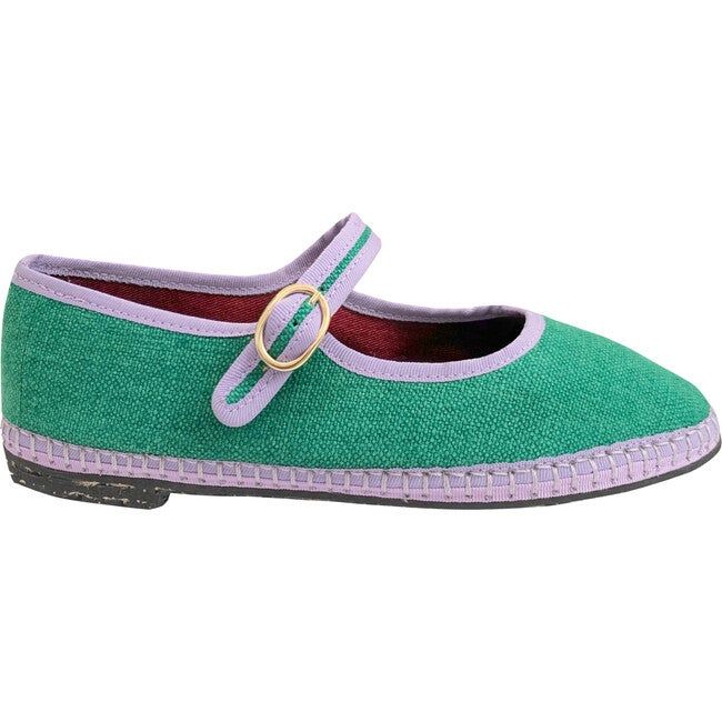 Flabelus | Women's Ivetta Shoe | Linen (Green, Size 36) | Maisonette | Maisonette