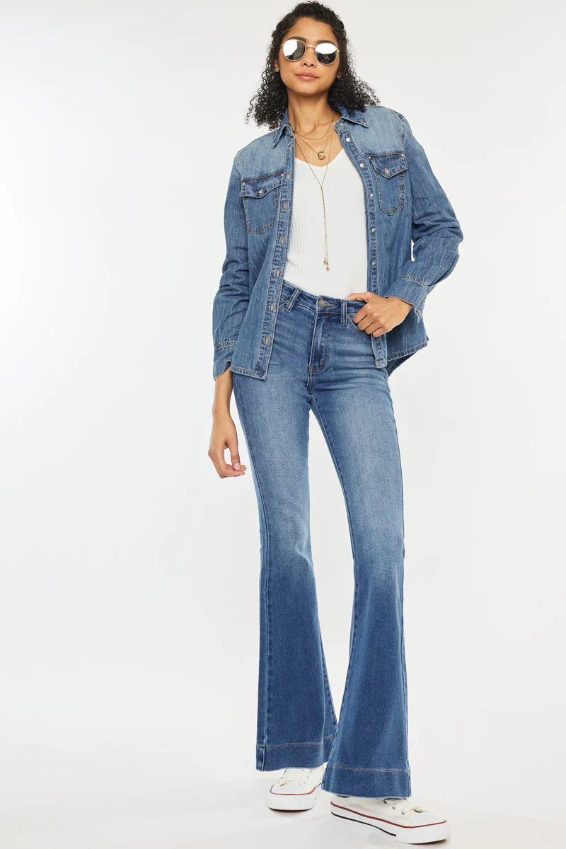 Roxanne High Rise Flare Jeans | Kancan USA