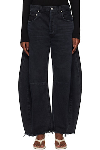 Black Horseshoe Jeans | SSENSE