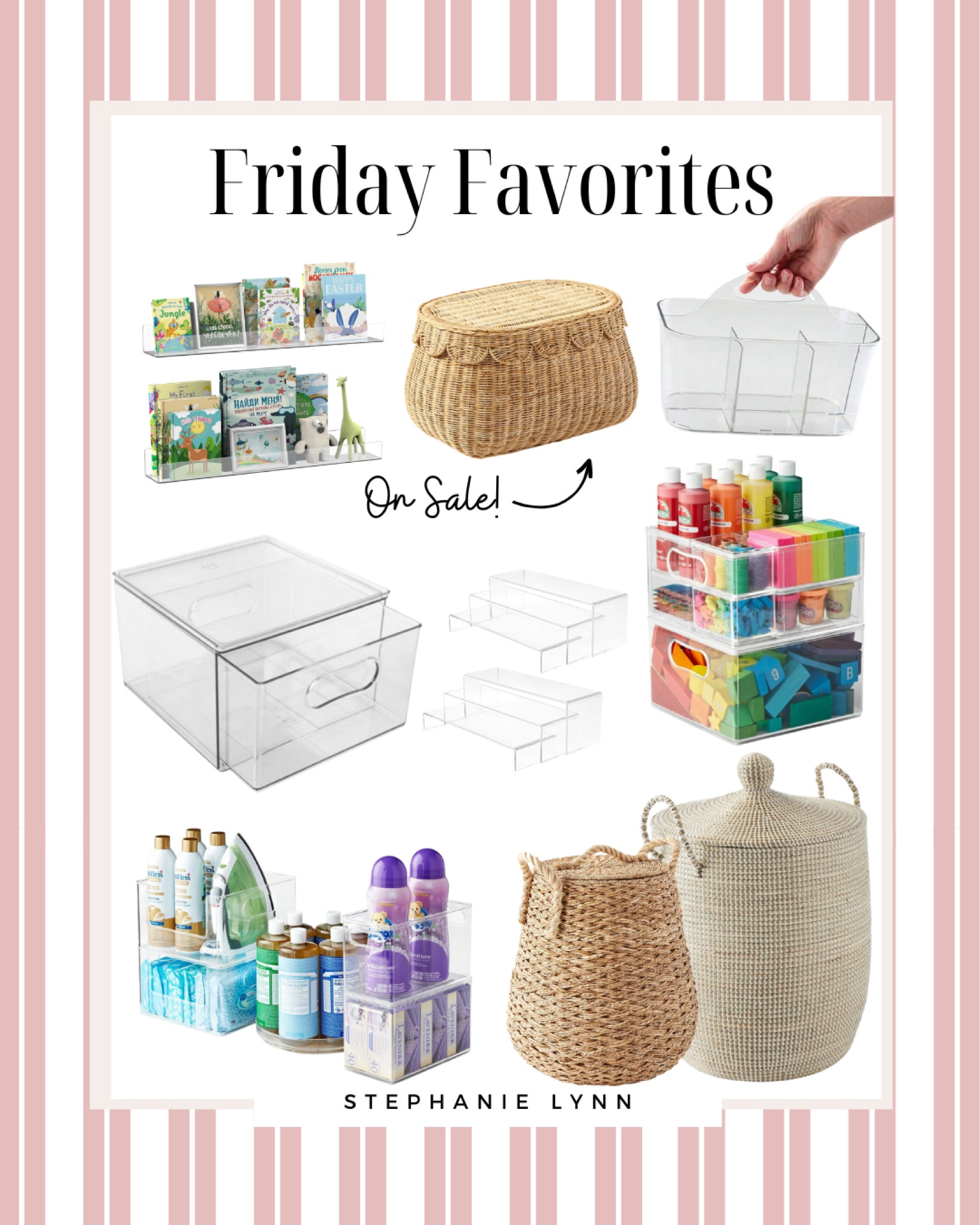 This Friday Favorites features some of my favorite organizing products as of late! These are perfect if you are organizing a nursery, living room, or back to school! 
It also includes Serena and Lily sale on their storage for 50% off today only! Serena & Lily, nursery organization, baby girl nursery, back to school organization, living room refresh, living room storage and organization, organizing, organization 

#LTKbaby #LTKhome #LTKBacktoSchool