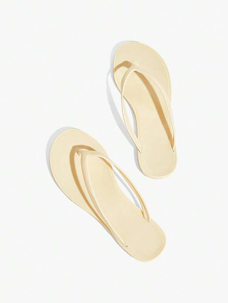 Grefit Candy-Colored Jelly Glue Flip-Flops, Integrated Molding Does Not Degumming, Soft Bottom Do... | SHEIN