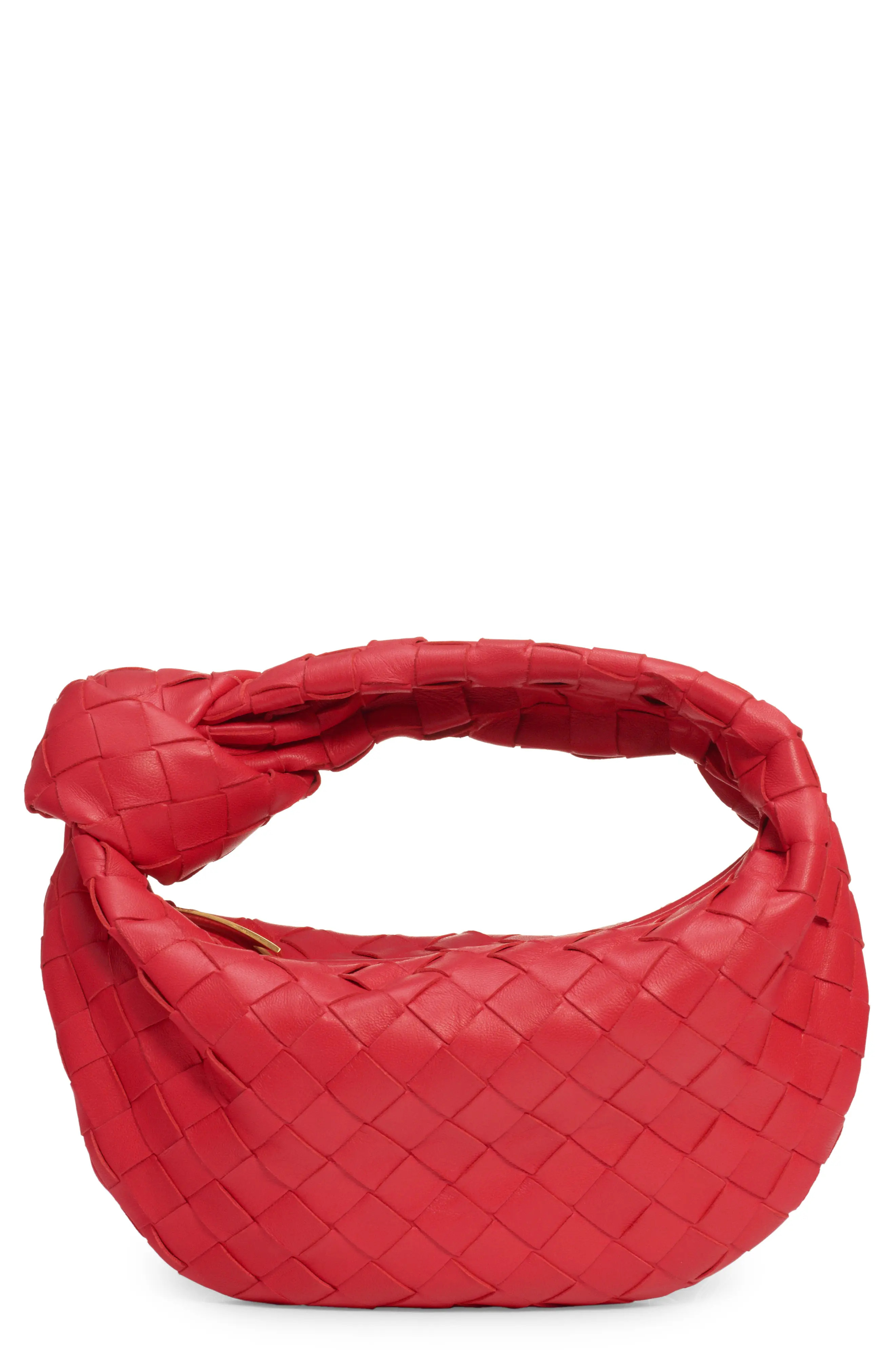 Bottega Veneta Mini Jodie Leather Hobo in Firework-Gold at Nordstrom | Nordstrom