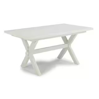 Seaside Lodge White Dining Table | The Home Depot