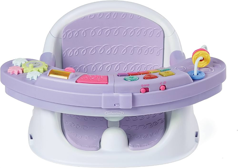 Infantino Music & Lights 3-in-1 Discovery Seat and Booster - Convertible Infant Activity and Feed... | Amazon (US)
