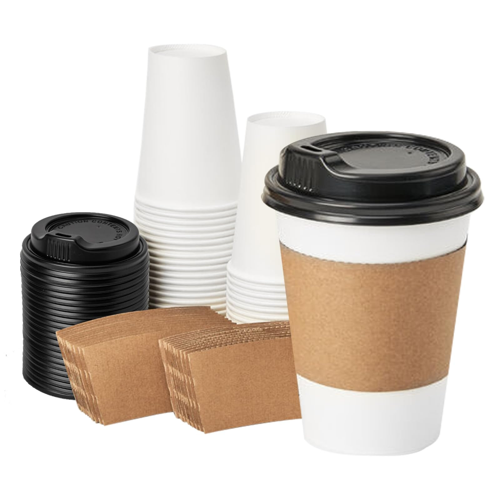 RACETOP Paper Coffee Cups, 12 oz, 50 pack | Amazon (US)